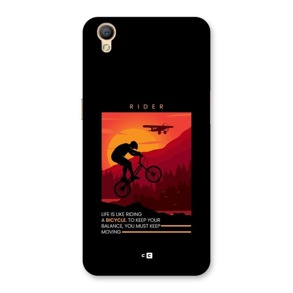 Keep Moving Rider Back Case for Oppo A37