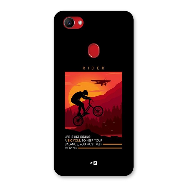 Keep Moving Rider Back Case for Oppo F7