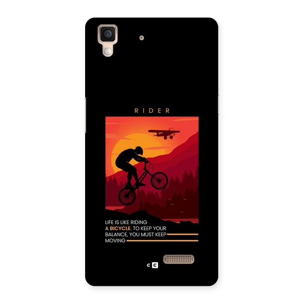 Keep Moving Rider Back Case for Oppo R7