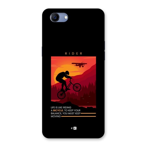 Keep Moving Rider Back Case for Realme 1