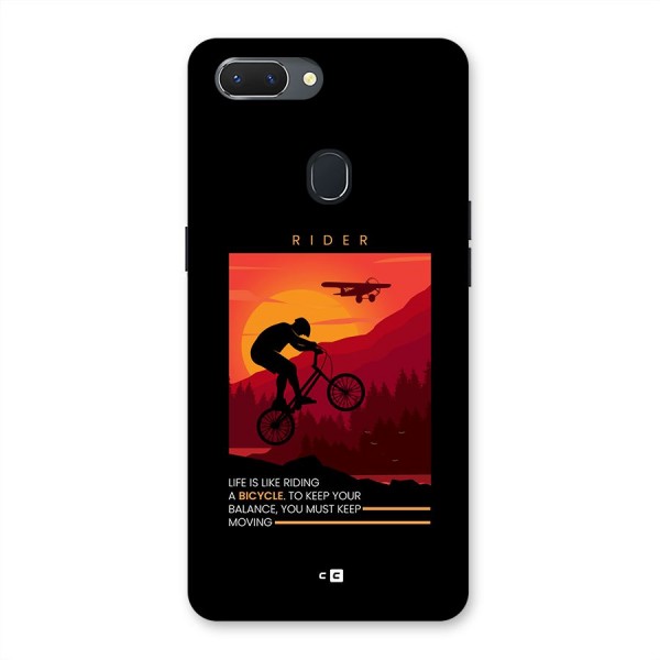Keep Moving Rider Back Case for Realme 2