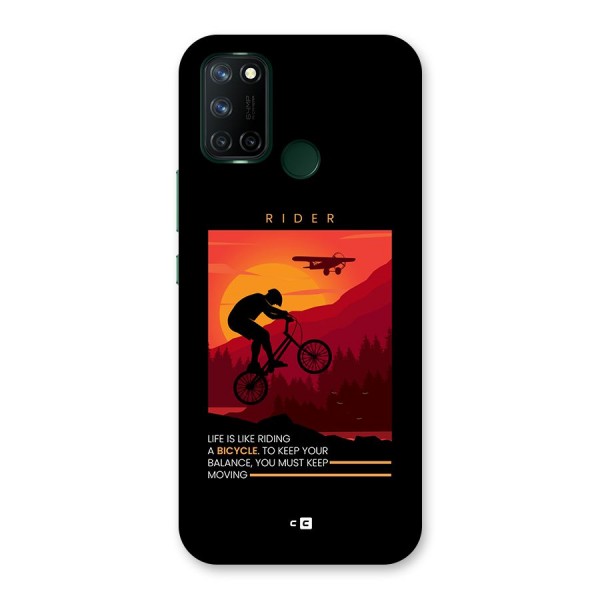 Keep Moving Rider Back Case for Realme C17