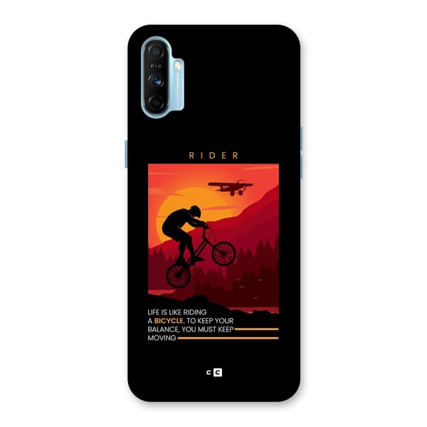 Keep Moving Rider Back Case for Realme Narzo 20A