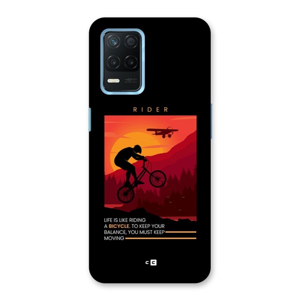 Keep Moving Rider Back Case for Realme Narzo 30 5G