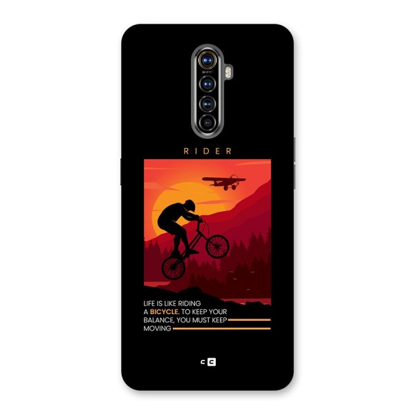 Keep Moving Rider Back Case for Realme X2 Pro