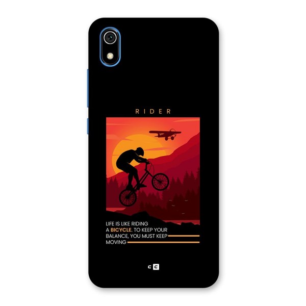 Keep Moving Rider Back Case for Redmi 7A