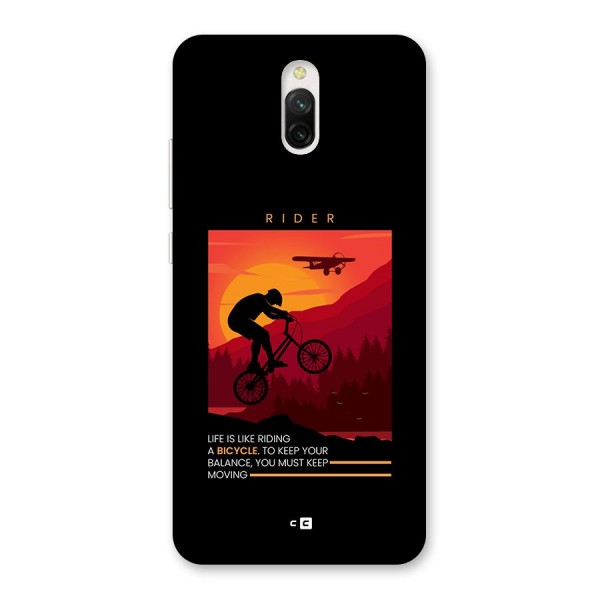 Keep Moving Rider Back Case for Redmi 8A Dual