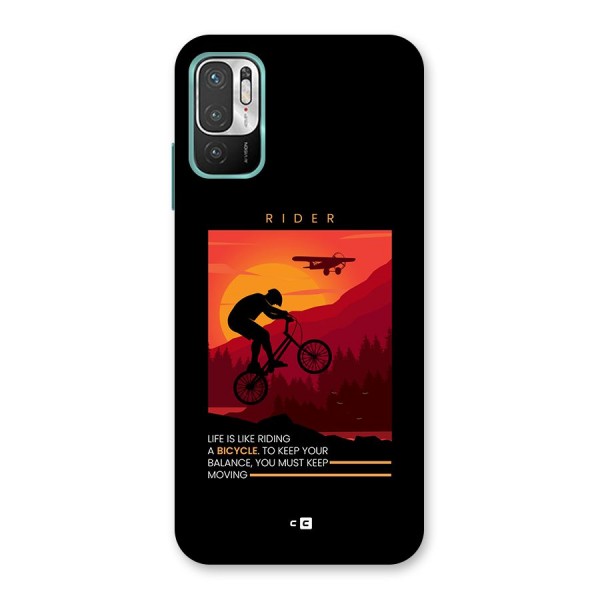 Keep Moving Rider Back Case for Redmi Note 10T 5G