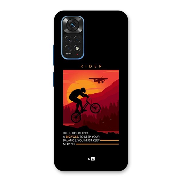 Keep Moving Rider Back Case for Redmi Note 11