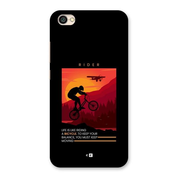 Keep Moving Rider Back Case for Redmi Y1 Lite