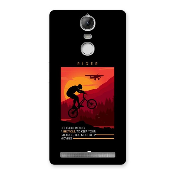Keep Moving Rider Back Case for Vibe K5 Note