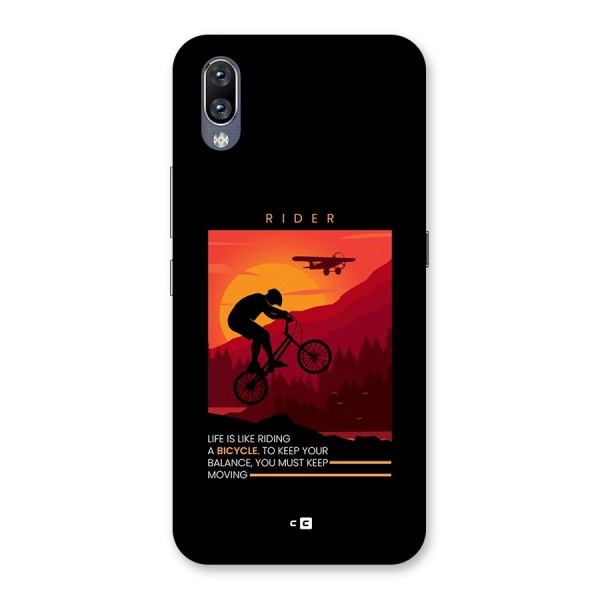 Keep Moving Rider Back Case for Vivo NEX