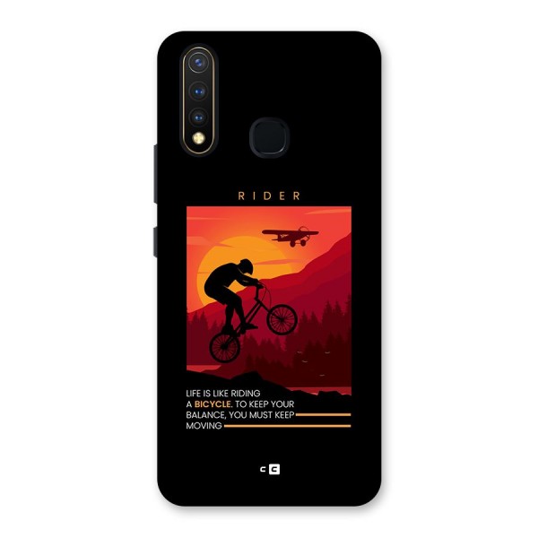 Keep Moving Rider Back Case for Vivo Y19