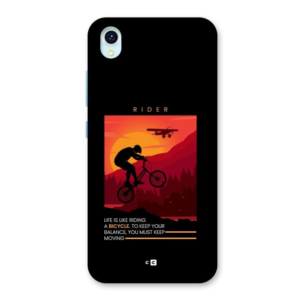 Keep Moving Rider Back Case for Vivo Y1s