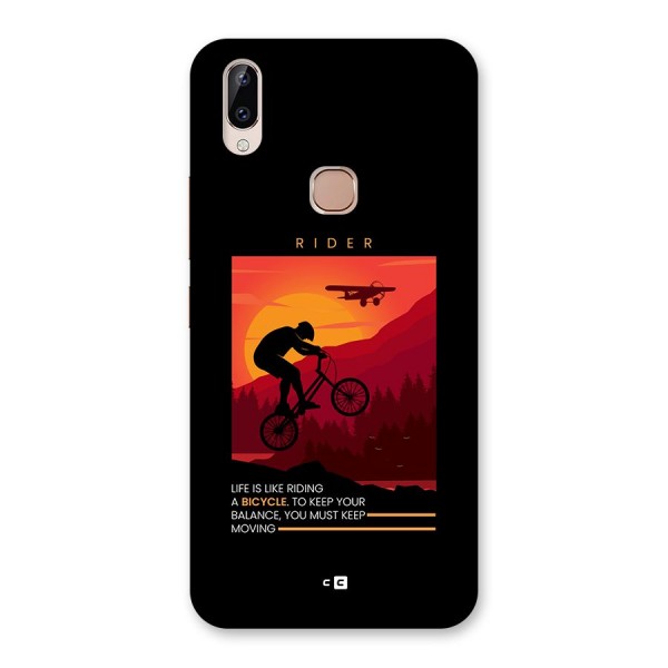 Keep Moving Rider Back Case for Vivo Y83 Pro