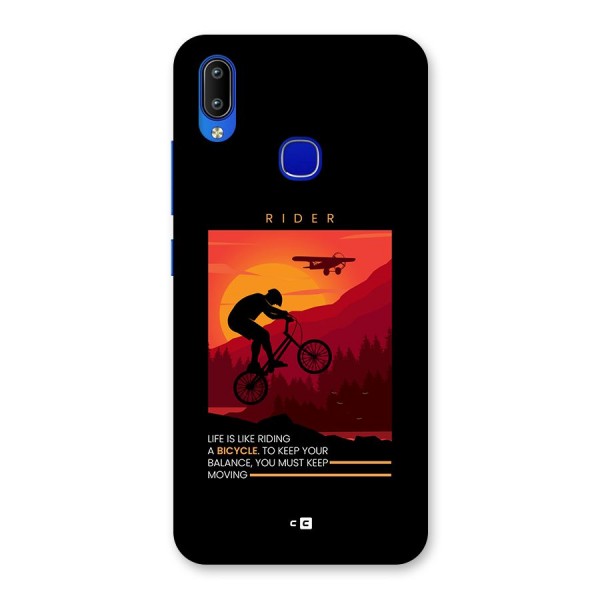 Keep Moving Rider Back Case for Vivo Y91