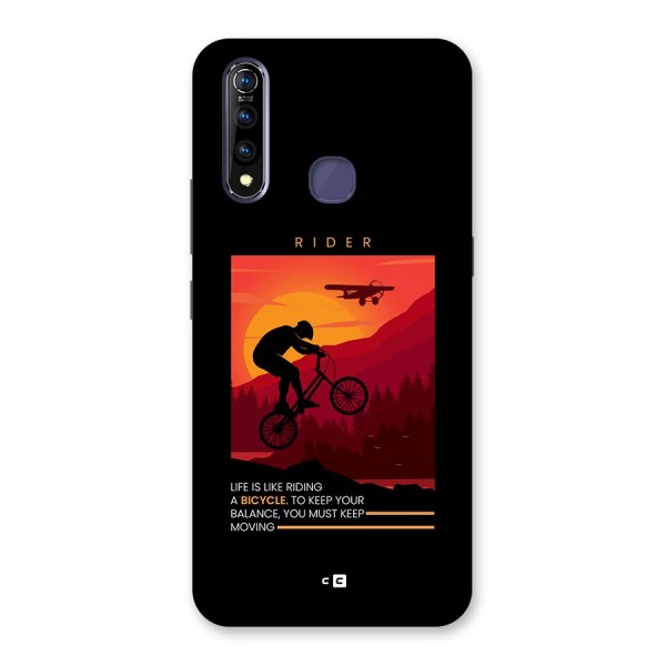 Keep Moving Rider Back Case for Vivo Z1 Pro