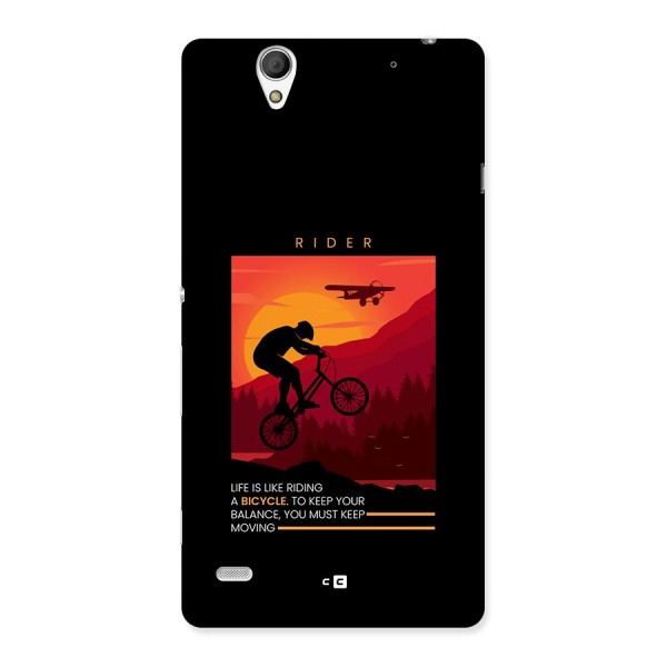 Keep Moving Rider Back Case for Xperia C4