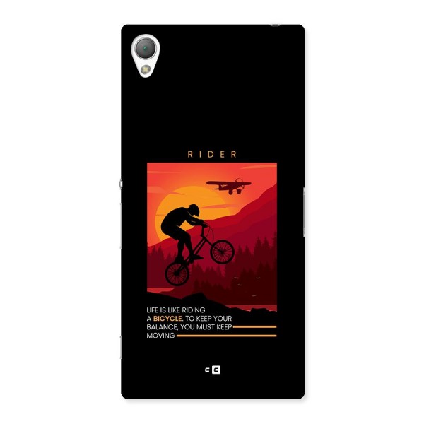 Keep Moving Rider Back Case for Xperia Z3
