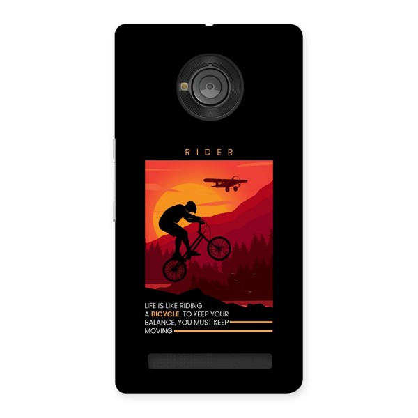 Keep Moving Rider Back Case for Yuphoria