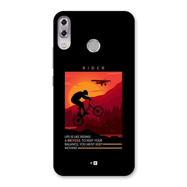 Keep Moving Rider Back Case for Zenfone 5Z