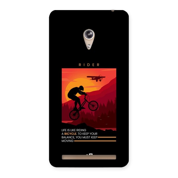 Keep Moving Rider Back Case for Zenfone 6
