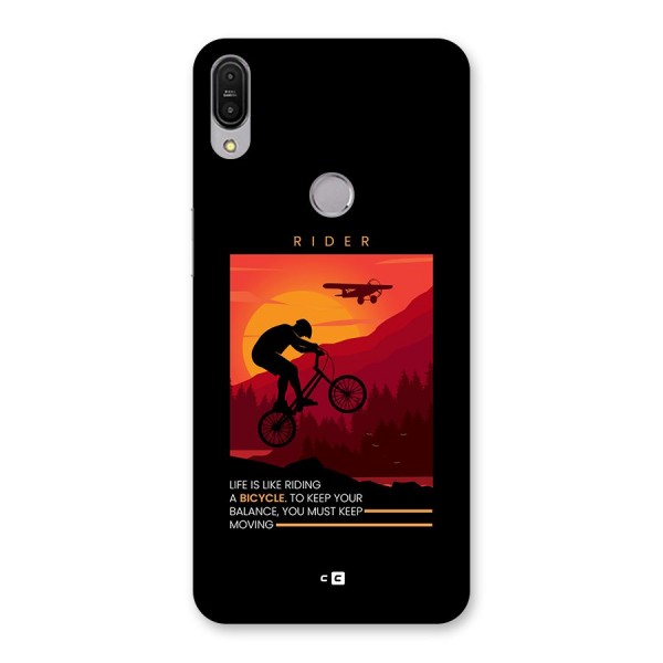 Keep Moving Rider Back Case for Zenfone Max Pro M1