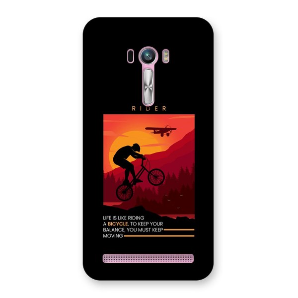Keep Moving Rider Back Case for Zenfone Selfie