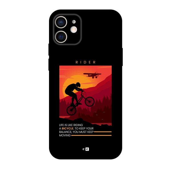 Keep Moving Rider Back Case for iPhone 12