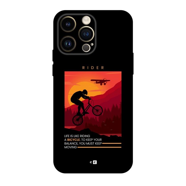 Keep Moving Rider Back Case for iPhone 14 Pro Max
