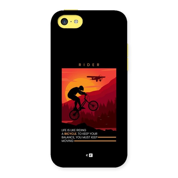 Keep Moving Rider Back Case for iPhone 5C