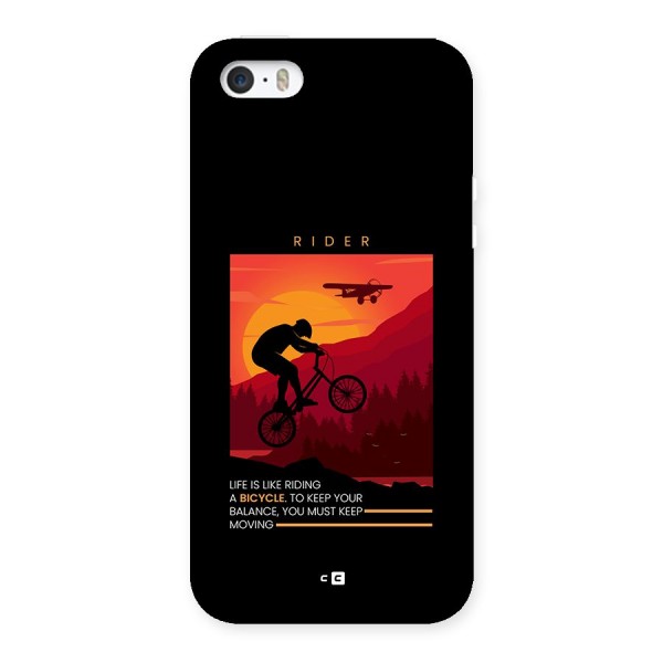 Keep Moving Rider Back Case for iPhone 5 5s