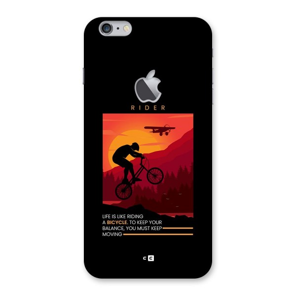 Keep Moving Rider Back Case for iPhone 6 Plus 6S Plus Logo Cut