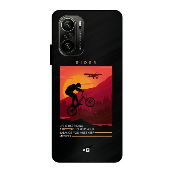 Keep Moving Rider Metal Back Case for Mi 11x