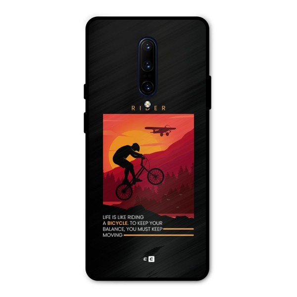 Keep Moving Rider Metal Back Case for OnePlus 7 Pro