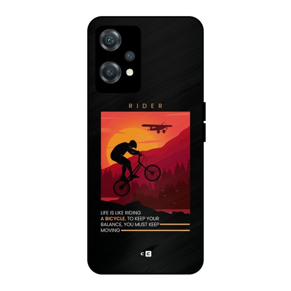 Keep Moving Rider Metal Back Case for OnePlus Nord CE 2 Lite 5G