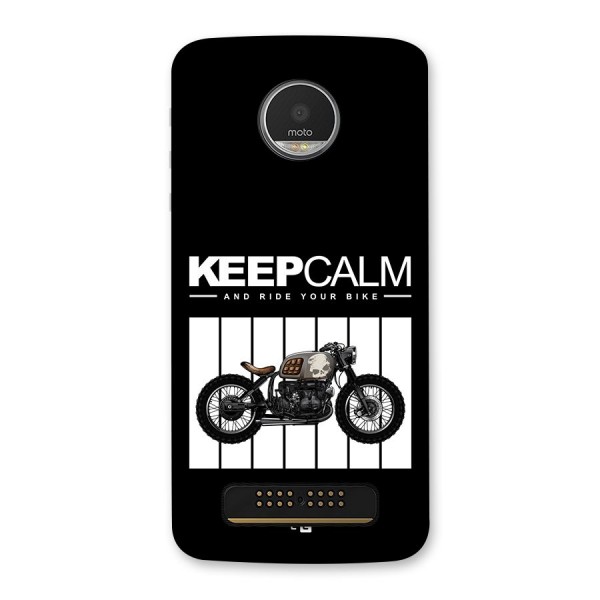 Keeps Calm Back Case for Moto Z Play