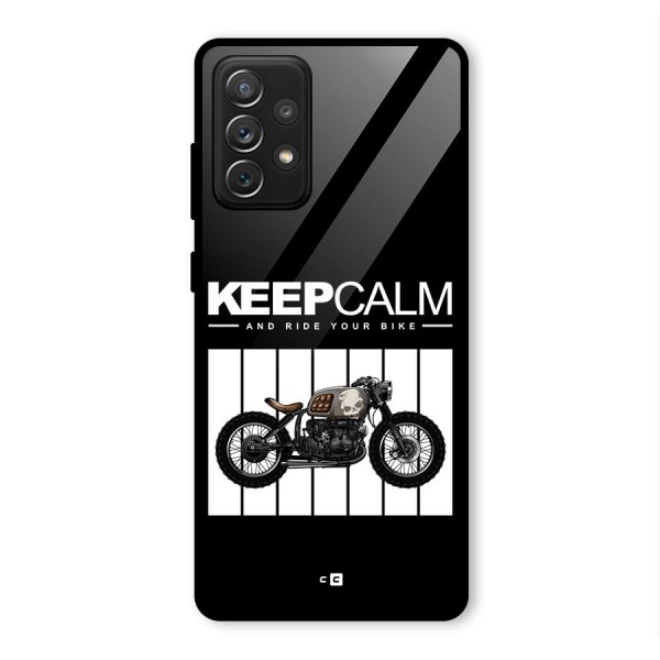 Keeps Calm Glass Back Case for Galaxy A72