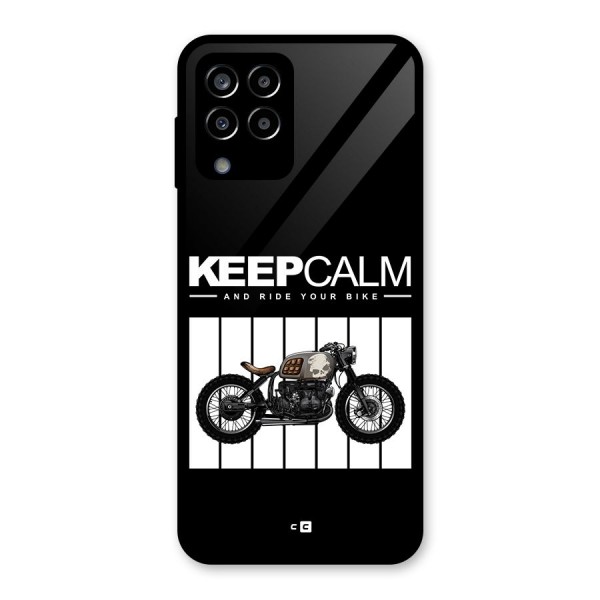 Keeps Calm Glass Back Case for Galaxy M33