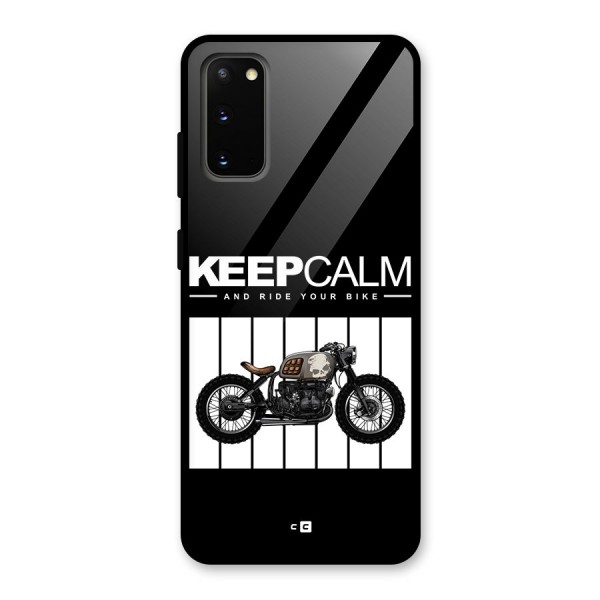 Keeps Calm Glass Back Case for Galaxy S20