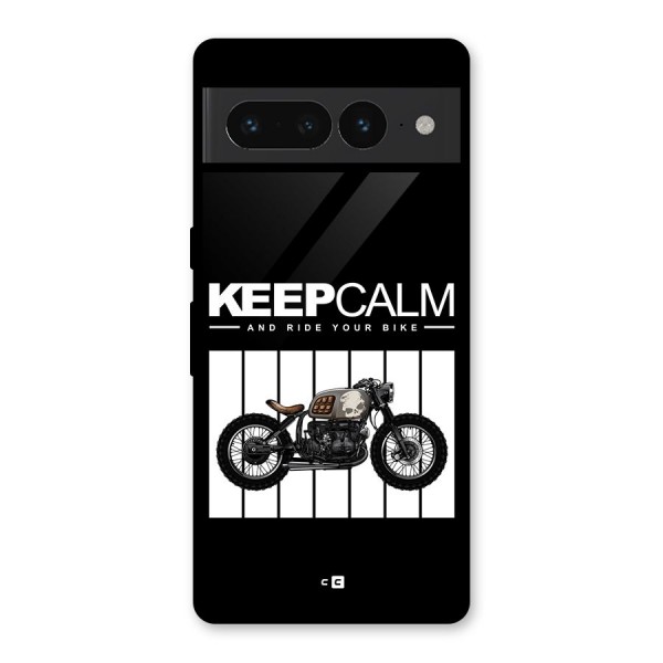 Keeps Calm Glass Back Case for Google Pixel 7 Pro