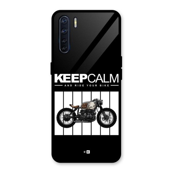 Keeps Calm Glass Back Case for Oppo F15