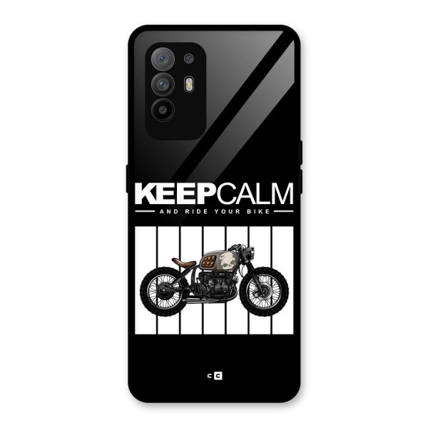 Keeps Calm Glass Back Case for Oppo F19 Pro Plus 5G