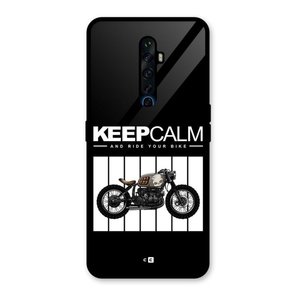 Keeps Calm Glass Back Case for Oppo Reno2 F