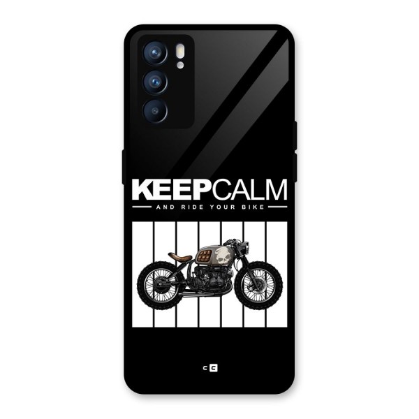 Keeps Calm Glass Back Case for Oppo Reno6 5G