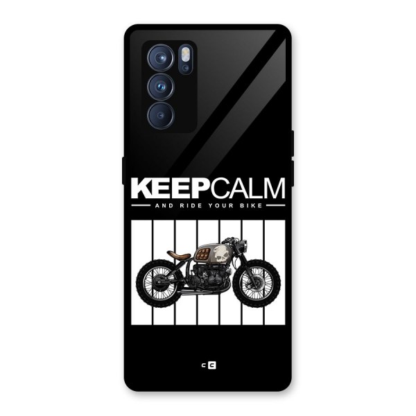 Keeps Calm Glass Back Case for Oppo Reno6 Pro 5G