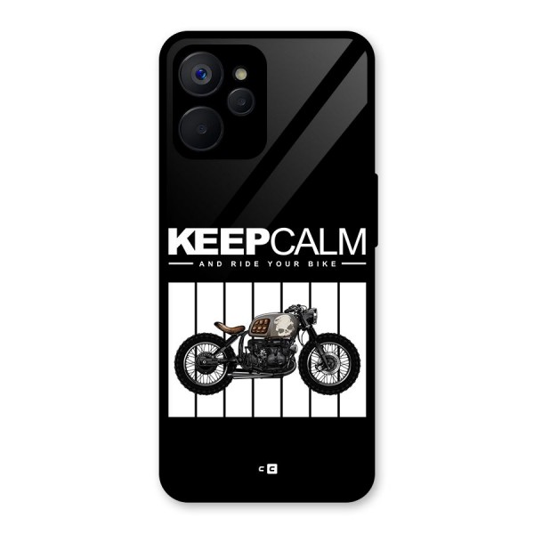 Keeps Calm Glass Back Case for Realme 9i 5G