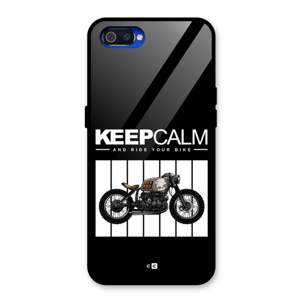Keeps Calm Glass Back Case for Realme C2