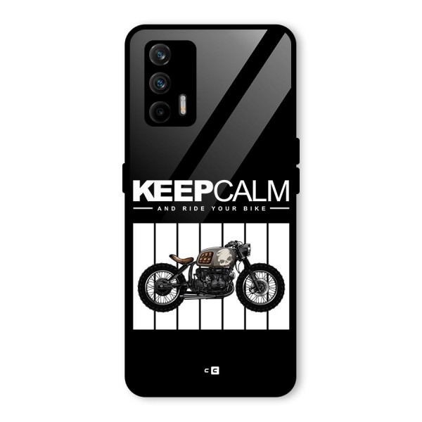 Keeps Calm Glass Back Case for Realme X7 Max
