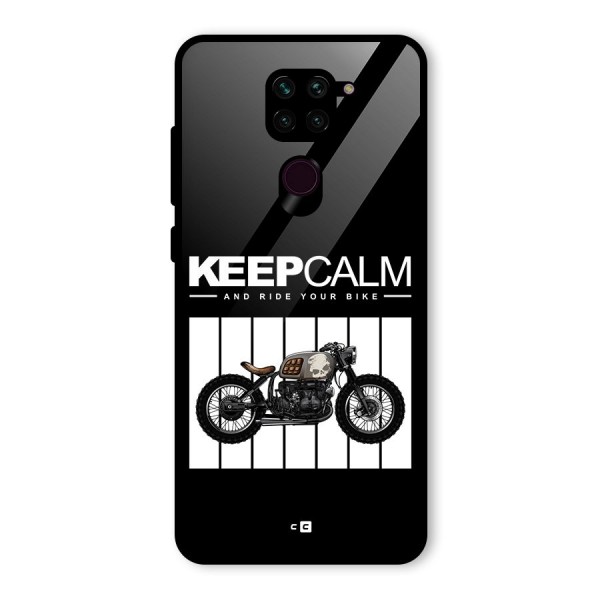 Keeps Calm Glass Back Case for Redmi Note 9